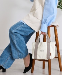 LIZDAYS（リズデイズ）の「仕切り付きミニトートバッグ キャンバス（トートバッグ）」