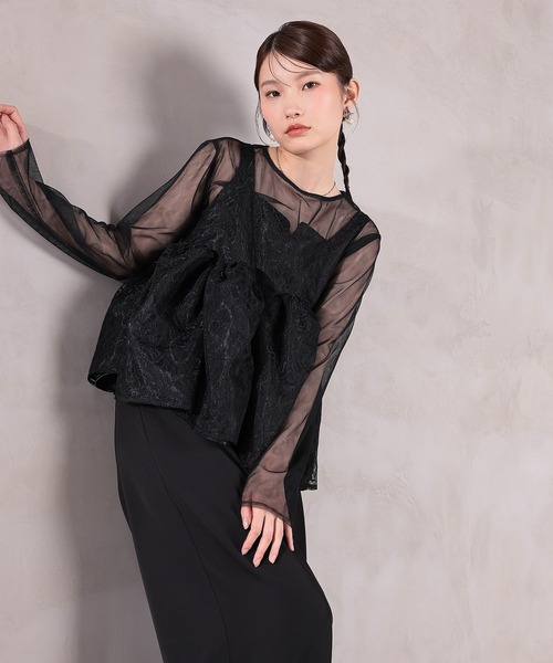 Kana(カナ)の「シアートップスペプラムオーバーレース3点セットパンツドレス パーティー ドレス 結婚式 お呼ばれ オケージョン(パンツドレス・レディース・ブラック/ネイビー/ベージュ・S/M)」の18枚目の写真