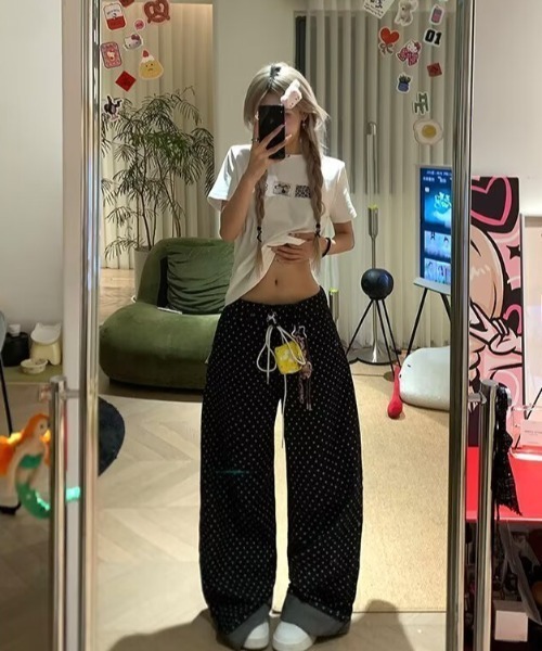 Vipoa(ヴィポア)の「ストリングドットワイドデニム(デニムパンツ・レディース・ブラック系その他・LARGE/MEDIUM)」の17枚目の写真
