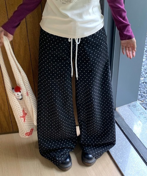 Vipoa(ヴィポア)の「ストリングドットワイドデニム(デニムパンツ・レディース・ブラック系その他・LARGE/MEDIUM)」の16枚目の写真