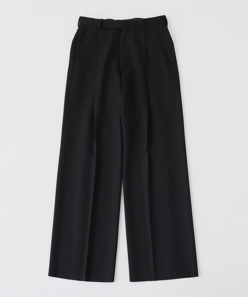 EDIFICE(エディフィス)の「HUSBANDS(ハズバンズ)WIDE PLEATED TROUSERS IN 4-PLY(スラックス・メンズ・ブラウン/ブラック・42/40/38)」の1枚目の写真