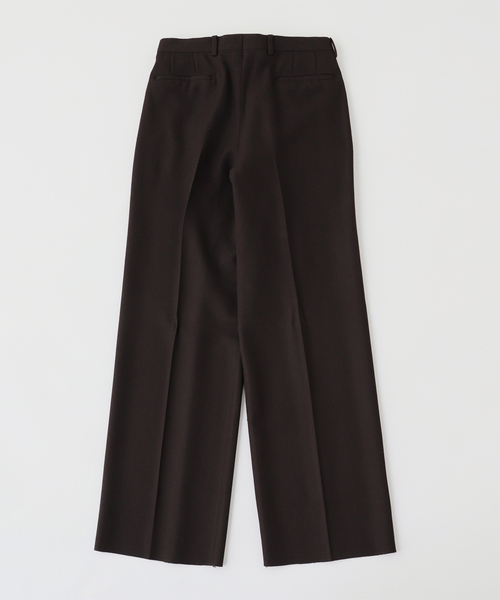 EDIFICE(エディフィス)の「HUSBANDS(ハズバンズ)WIDE PLEATED TROUSERS IN 4-PLY(スラックス・メンズ・ブラウン/ブラック・42/40/38)」の3枚目の写真