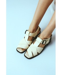 RIM.ARK（リムアーク）の「【PRE ORDER】Leather cage sandal レザー ケージ サンダル（サンダル）」