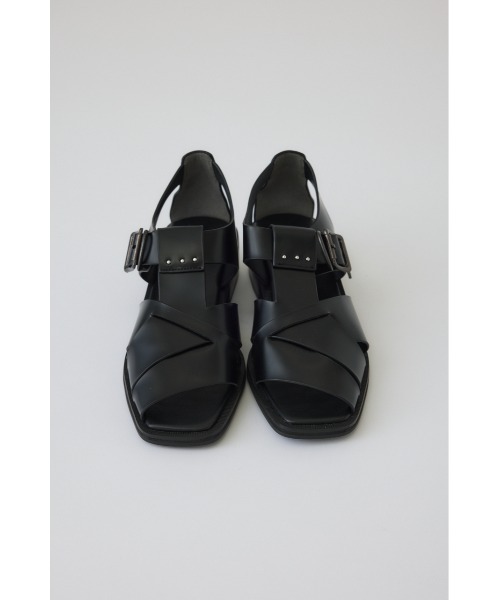 RIM.ARK(リムアーク)の「Leather cage sandal レザー ケージ サンダル(サンダル・レディース・アイボリー/ブラック・36/37/38/39)」の12枚目の写真