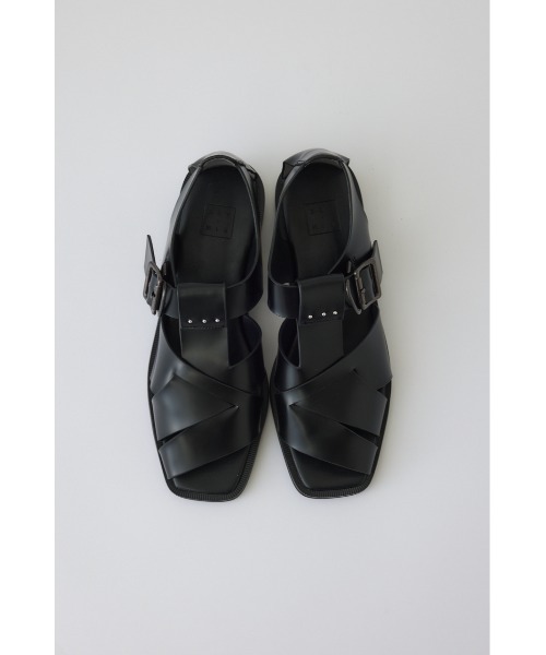 RIM.ARK(リムアーク)の「Leather cage sandal レザー ケージ サンダル(サンダル・レディース・アイボリー/ブラック・36/37/38/39)」の13枚目の写真