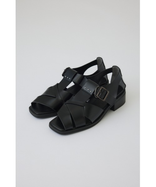 RIM.ARK(リムアーク)の「Leather cage sandal レザー ケージ サンダル(サンダル・レディース・アイボリー/ブラック・36/37/38/39)」の14枚目の写真