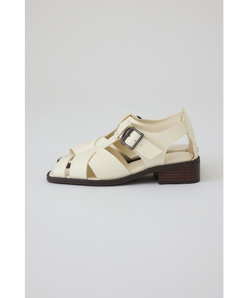 RIM.ARK(リムアーク)の「Leather cage sandal レザー ケージ サンダル(サンダル・レディース・アイボリー/ブラック・36/37/38/39)」の10枚目の写真