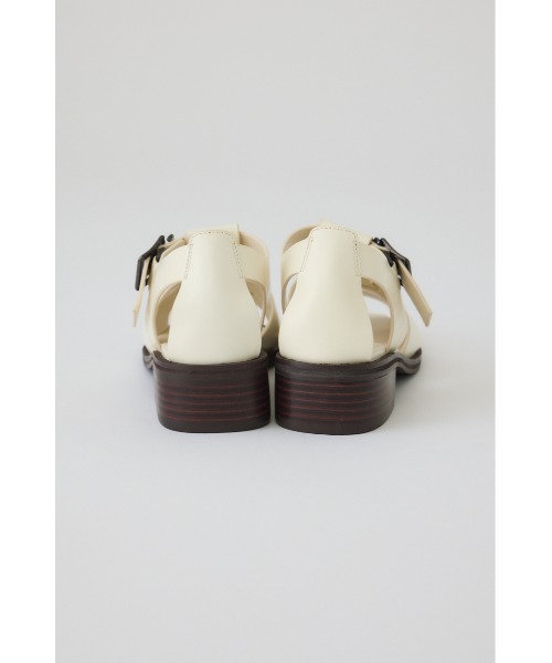 RIM.ARK(リムアーク)の「Leather cage sandal レザー ケージ サンダル(サンダル・レディース・アイボリー/ブラック・36/37/38/39)」の6枚目の写真