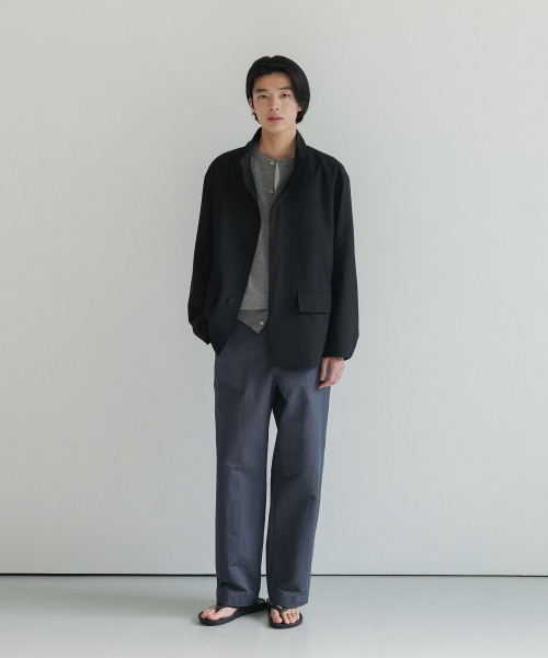 BLANKROOM(ブランクルーム)の「ファンデーションパンツ_BLUE CHARCOAL(その他パンツ・メンズ・その他・1/2/0/3)」の4枚目の写真