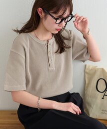 【Enlude/サイズ展開あり】ピグメントヘンリーネック《ユニセックス》
