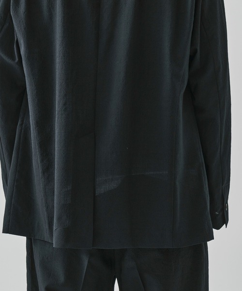 IRENISA（イレニサ）の「【irenisa/イレニサ】別注DOUBLE BLEASTED RELAX SHOULDER（テーラードジャケット・メンズ・ライトグレー/ブラック・2/3）」の6枚目の写真