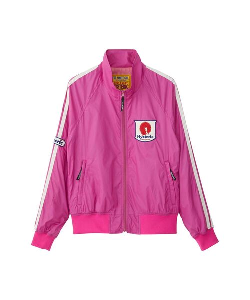 HYSTERIC GLAMOUR レーシングナイロンジャケット（ピンク） ブランド古着】HYSTERIC GLAMOUR｜ヒステリックグラマーのナイロン