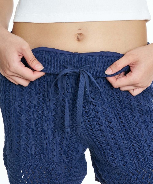 ROXY(ロキシー)の「ROXY/ロキシー ショートパンツ ショーツ ニットパンツ セットアップ対応 TIDE OVER SHORTS RPT262051(その他パンツ・レディース・ブラック/キナリ・L/M)」の7枚目の写真