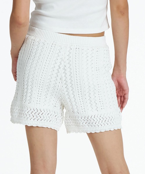 ROXY(ロキシー)の「ROXY/ロキシー ショートパンツ ショーツ ニットパンツ セットアップ対応 TIDE OVER SHORTS RPT262051(その他パンツ・レディース・ブラック/キナリ・L/M)」の4枚目の写真
