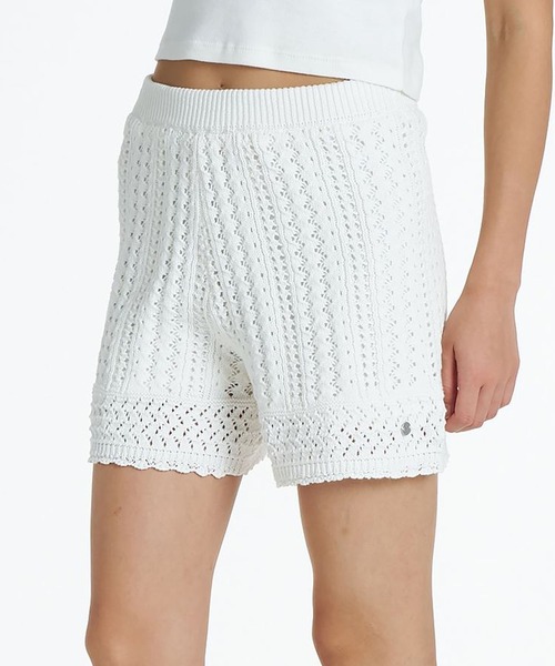 ROXY(ロキシー)の「ROXY/ロキシー ショートパンツ ショーツ ニットパンツ セットアップ対応 TIDE OVER SHORTS RPT262051(その他パンツ・レディース・ブラック/キナリ・L/M)」の3枚目の写真