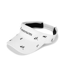 PEARLY GATES（パーリーゲイツ）の「【PEARLY GATES】ゴルフ柄刺繍ＶＩＳＯＲ（サンバイザー）」