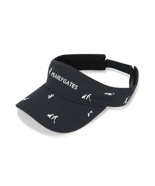 PEARLY GATES（パーリーゲイツ）の「【PEARLY GATES】ゴルフ柄刺繍ＶＩＳＯＲ（サンバイザー・レディース・グリーン系その他2/ダークインディゴブルー/ホワイト系その他・FREE）」の3枚目の写真