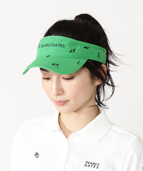 PEARLY GATES（パーリーゲイツ）の「【PEARLY GATES】ゴルフ柄刺繍ＶＩＳＯＲ（サンバイザー・レディース・グリーン系その他2/ダークインディゴブルー/ホワイト系その他・FREE）」の20枚目の写真
