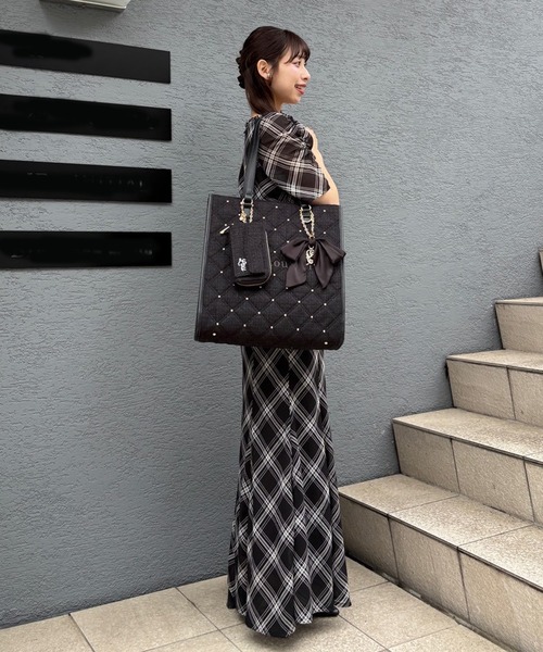 LouLoumei(ルルミー)の「【LouLoumei】サイドカットデザインチェックワンピース(ワンピース・レディース・ブラック系その他/ピンク系その他/ホワイト系その他・FREE)」の18枚目の写真