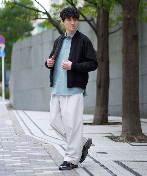 a.v.v（アーヴェヴェ）の「【洗濯機で洗える】シアーリブブルゾン（その他アウター・メンズ・グレー・48/46）」の9枚目の写真