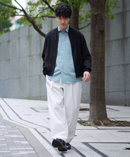 a.v.v（アーヴェヴェ）の「【洗濯機で洗える】シアーリブブルゾン（その他アウター・メンズ・グレー・48/46）」の11枚目の写真