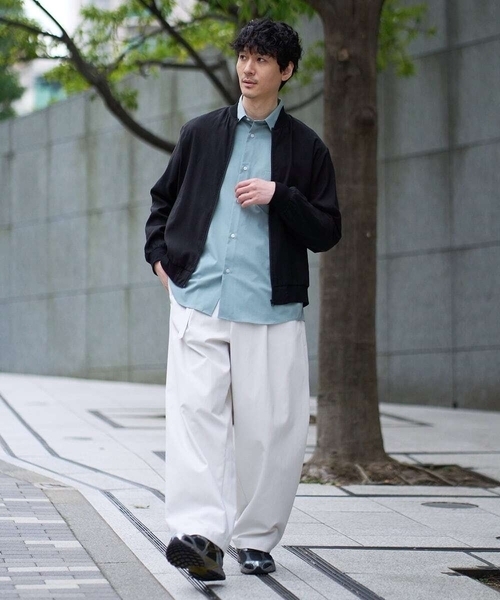 a.v.v（アーヴェヴェ）の「【洗濯機で洗える】シアーリブブルゾン（その他アウター・メンズ・グレー・48/46）」の12枚目の写真