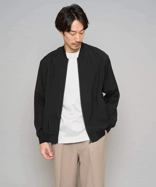 a.v.v（アーヴェヴェ）の「【洗濯機で洗える】シアーリブブルゾン（その他アウター・メンズ・グレー・48/46）」の13枚目の写真