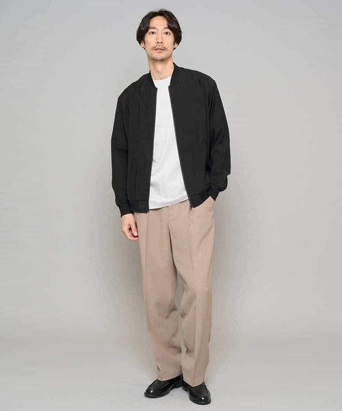 a.v.v（アーヴェヴェ）の「【洗濯機で洗える】シアーリブブルゾン（その他アウター・メンズ・グレー・48/46）」の14枚目の写真