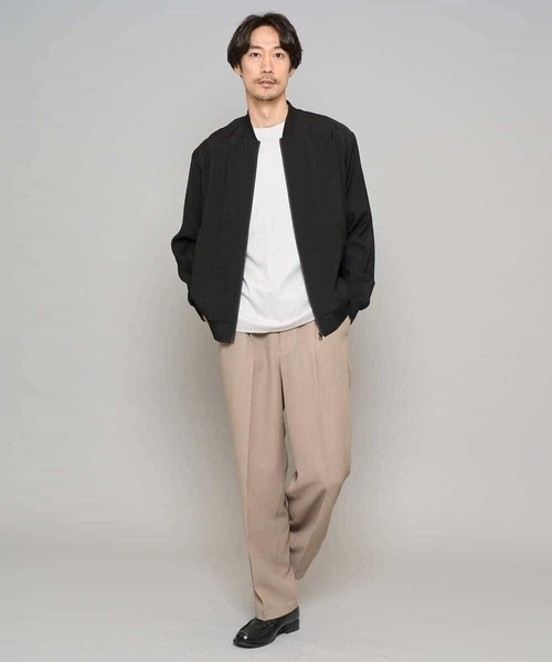 a.v.v（アーヴェヴェ）の「【洗濯機で洗える】シアーリブブルゾン（その他アウター・メンズ・グレー・48/46）」の15枚目の写真