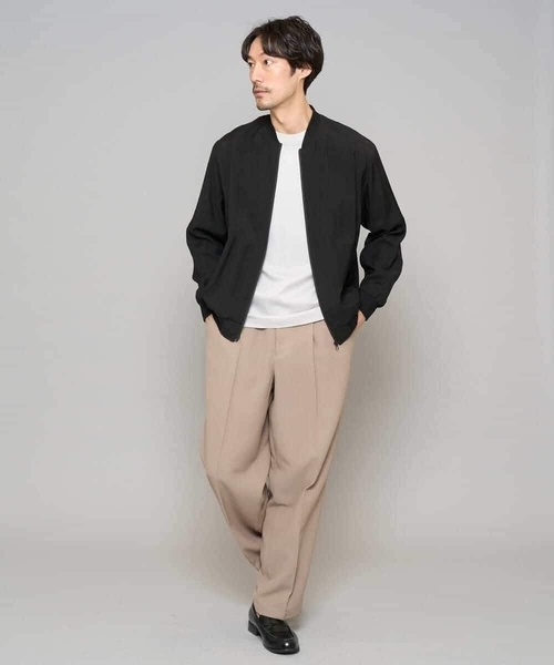 a.v.v（アーヴェヴェ）の「【洗濯機で洗える】シアーリブブルゾン（その他アウター・メンズ・グレー・48/46）」の16枚目の写真