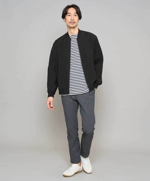 a.v.v（アーヴェヴェ）の「【洗濯機で洗える】シアーリブブルゾン（その他アウター・メンズ・グレー・48/46）」の17枚目の写真