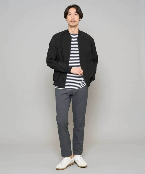 a.v.v（アーヴェヴェ）の「【洗濯機で洗える】シアーリブブルゾン（その他アウター・メンズ・グレー・48/46）」の18枚目の写真