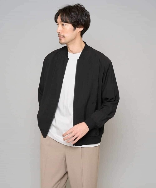 a.v.v（アーヴェヴェ）の「【洗濯機で洗える】シアーリブブルゾン（その他アウター・メンズ・グレー・48/46）」の19枚目の写真