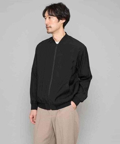 a.v.v（アーヴェヴェ）の「【洗濯機で洗える】シアーリブブルゾン（その他アウター・メンズ・グレー・48/46）」の21枚目の写真