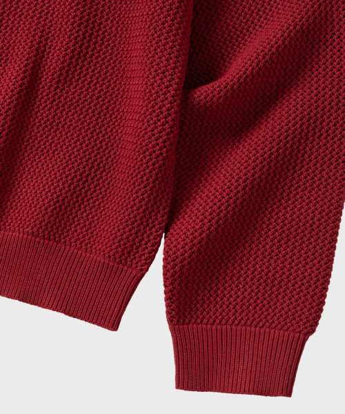 NONBLANK(ノンブランク)の「クロップラウンドLSカーディガン_DEEP RED(カーディガン/ボレロ・メンズ・レンガ・MEDIUM/LARGE/X-LARGE)」の6枚目の写真