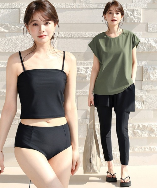 セール】【着映え×体型カバー】フリルチュニックswimwear（水着