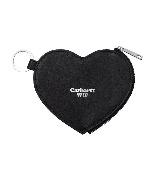 Carhartt WIP(カーハートダブリューアイピー)の「Carhartt WIP HARTT COIN WALLET(カーハートワークインプログレス ハートコインウォレット)(コインケース・レディース・レッド系/ブラック・ONE SIZE)」の2枚目の写真