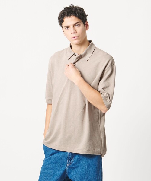 LOEFF(ロエフ)の「<LOEFF>ピケ ショートスリーブ ポロシャツ UNISEX(Tシャツ/カットソー・レディース・ダークグレー/ナチュラル・0/1/2)」の14枚目の写真