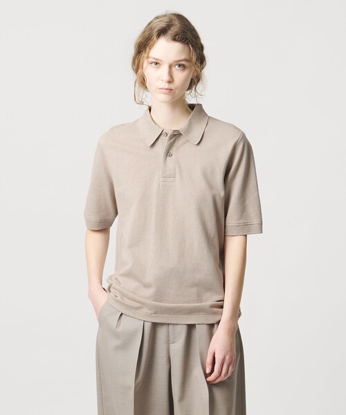 LOEFF(ロエフ)の「<LOEFF>ピケ ショートスリーブ ポロシャツ UNISEX(Tシャツ/カットソー・レディース・ダークグレー/ナチュラル・0/1/2)」の12枚目の写真