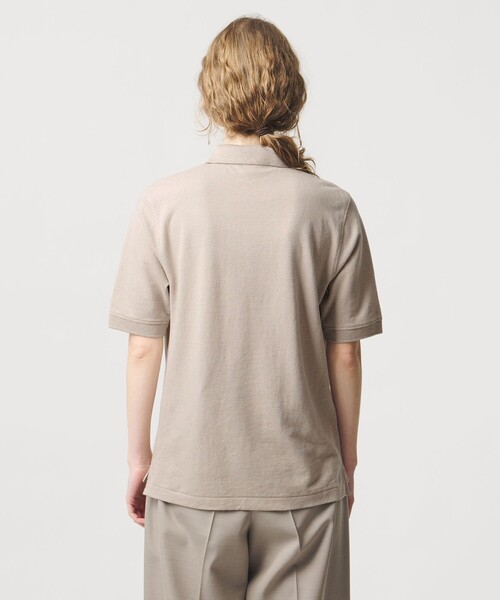 LOEFF(ロエフ)の「<LOEFF>ピケ ショートスリーブ ポロシャツ UNISEX(Tシャツ/カットソー・レディース・ダークグレー/ナチュラル・0/1/2)」の3枚目の写真