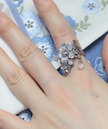 axes femme（アクシーズファム）の「ネモフィラモチーフリング（リング）」