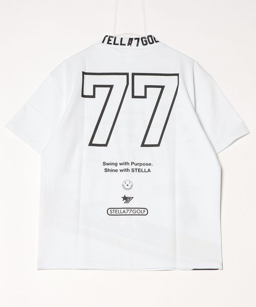 stella77golf(ステラセブンティーンセブンゴルフ)の「COOLMAX接触冷感モックネックTシャツA(Tシャツ/カットソー・メンズ・ネイビー/ブラック/ホワイト・LARGE/X-LARGE/XX-LARGE/MEDIUM)」の11枚目の写真