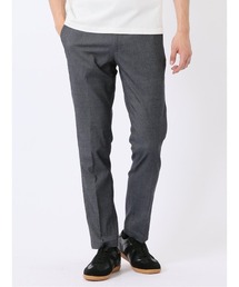 パンツ メンズ ストレッチ 接触冷感 スリム トラウザー テーパード ピンヘッド クロスストレッチ + クール