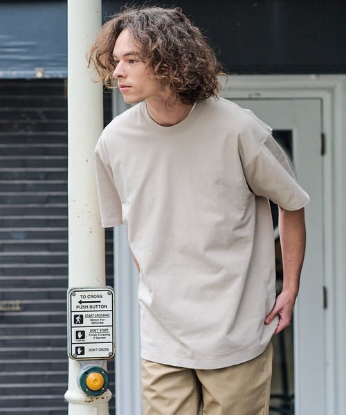 ragged mountain(ラギットマウンテン)の「【RAGGED MOUNTAIN/ラギットマウンテン】【背中で見せるバックプリント】BETHEL/べテル オーバーサイズT グラフィックTシャツ ルーズシルエット バックプリント アウトドア キャンプ(Tシャツ/カットソー・メンズ・ベージュ/カーキ/ホワイト/ブラック・MEDIUM/LARGE/X-LARGE)」の15枚目の写真