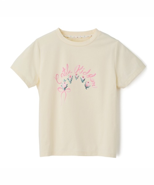 Cath Kidston(キャスキッドソン)の「ベーシックTシャツ Ribbon Floral(Tシャツ/カットソー・レディース・ホワイト/サックスブルー/ピンク/ライトイエロー・FREE)」の3枚目の写真