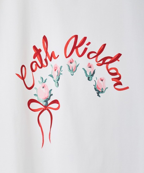 Cath Kidston(キャスキッドソン)の「ベーシックTシャツ Ribbon Floral(Tシャツ/カットソー・レディース・ホワイト/サックスブルー/ピンク/ライトイエロー・FREE)」の7枚目の写真