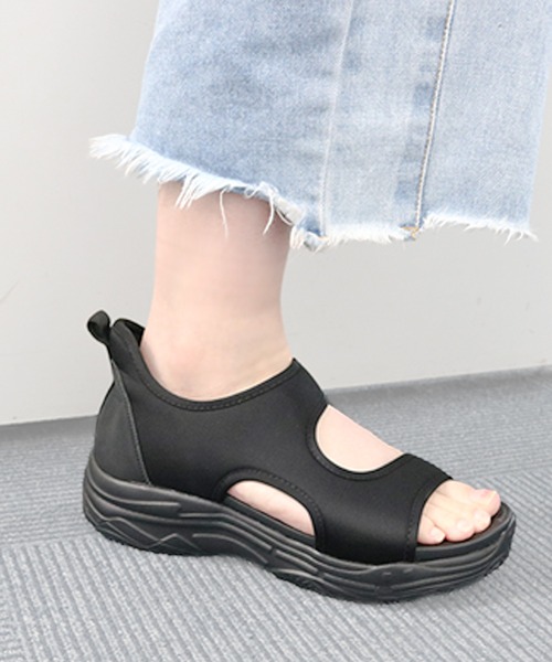 moz(モズ)の「【MOZ LAGOM】モズ ハンズフリー 軽量 5cm厚底 スポーツサンダル(サンダル・レディース・ブラック/ブラウン・LL/M/L)」の15枚目の写真