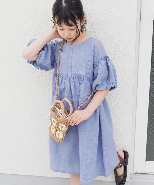 URBAN RESEARCH DOORS(アーバンリサーチドアーズ)の「サッカー2WAYワンピース(KIDS)(ワンピース・キッズ・ライトブルー/ブラック・105/135/120)」の3枚目の写真