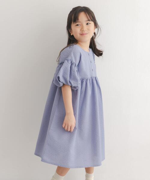 URBAN RESEARCH DOORS(アーバンリサーチドアーズ)の「サッカー2WAYワンピース(KIDS)(ワンピース・キッズ・ライトブルー/ブラック・105/135/120)」の12枚目の写真