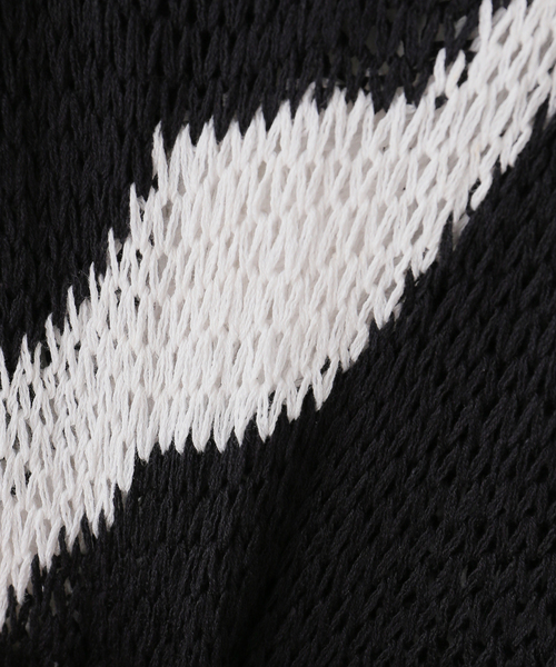 JOURNAL STANDARD（ジャーナルスタンダード）の「【NOMARHYTHM TEXTILE】MESH KNIT SLIP DRESS（ワンピース・レディース・ブラック・SMALL）」の8枚目の写真